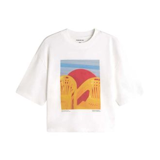 Thinking Mu T-Shirt Oversize Yosigo - - Tops - Donna - Bianco - M