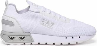 Emporio Armani Streamlined White Sneakers