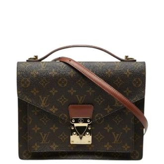 Louis Vuitton Pre-owned Handbags, female, Brown, Size: ONE SIZE Pre-owned Monogram Monceau 2way Bag
