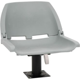 vidaXL Asientos Plegables De Barco Sin Coj&iacute;n Gris 2 Uds 48x51x41 Cm Vidaxl