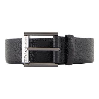 Emporio Armani Heren, Accessoires, Zwart, Maat: 90 CM Leer