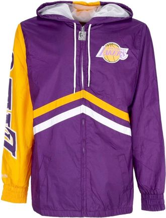 Mitchell & Ness NBA Paarse Windbreaker Jas - Heren - Zomerjassen - Paars - XL - Polyester - Jassen