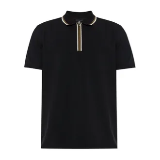 Paul Smith Polo Shirts, male, Black, Size: 2XL Cotton Polo Shirt