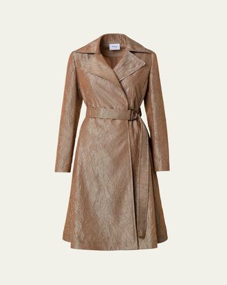 Akris Water-Repellent Double-Breast Belted Coat