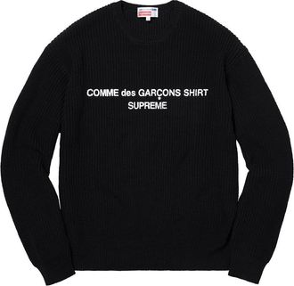 SUPREME FW18 X Comme des Garcons Sweater Black SUP-FW18-403