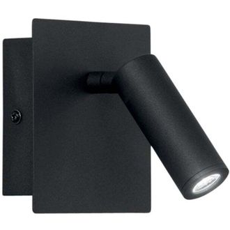 Luce-Ambiente-Design Luce Ambiente E Design - Applique led dickens in metallo bianco con punto luce orientabile luce calda