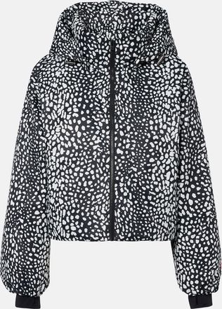 Perfect Moment Bubble leopard-print down ski jacket