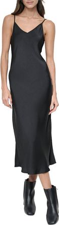 DKNY Dkny Washer Satin Bias Slip Dress