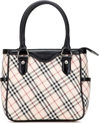 Burberry Pre-owned Handbags, female, Brown, Size: ONE SIZE Pre-owned Plaid Patterned Handbag