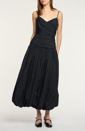 Cinq &agrave; Sept Fia Bubble Hem Dress in Black at Nordstrom, Size 12