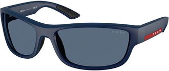 Prada PS C04S MAG06A Mens Sunglasses Blue Size 65