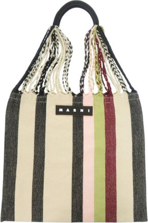 Marni Beige Multi-Color Polyester Tote Bag (Pre-Owned)