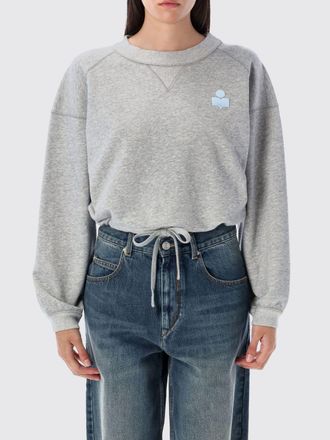 Isabel Marant Felpa a girocollo in misto cotone con logo Isabel Marant Etoile