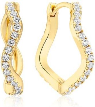 Sif Jakobs Jewellery Earrings Ellera Waves in 18K Gold Plated at Nordstrom, Size Medium