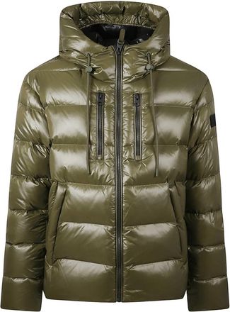 Mackage Victor-R Quilted Down Jacket - Heren - Gewatteerde jassen - Groen - XL - Leer - Jassen