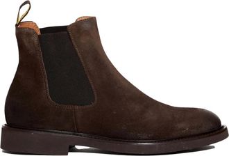 Doucal's Bruine Su&egrave;de Enkellaarzen - Heren - Chelseaboots - Bruin - 44 1/2 EU - Su&egrave;de - Schoenen