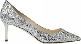 Jimmy Choo London Romy 60 Coarse Glitter Pumps, Brand Size 38.5 ( US Size 8.5 )
