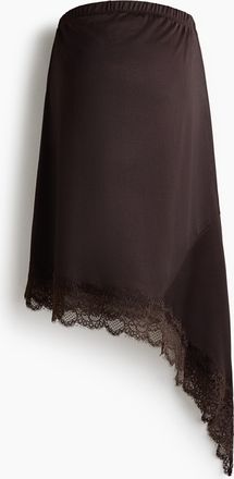 H&M MAMA Asymmetrischer Jupe - Brown