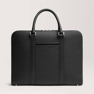Carl Friedrik Slim Briefcase - Grain Leather - Black