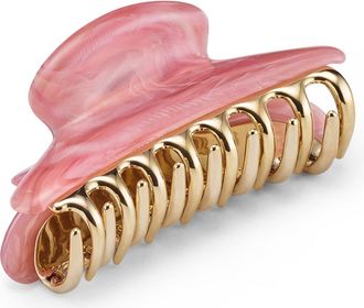 Lelet NY Colette Elongated Claw Clip in Rose Swirl at Nordstrom
