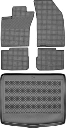 OEM Juego De Alfombrillas De Goma Para Fiat Tipo Hatchback De 2016 + Alfombrilla Para El Maletero