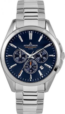 Jacques Lemans 1-1945-1E Mens Derby Watch - Silver - One Size