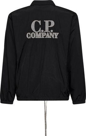C.P. Company Mens Overshirt Lens Black Nylon Polyamide Shirt
