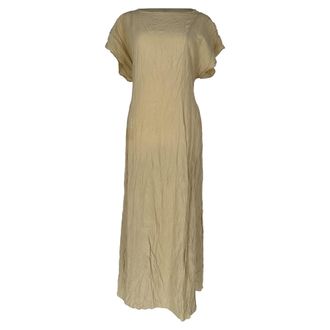Toteme Toteme Slouch Waist Dress in Khaki Linen
