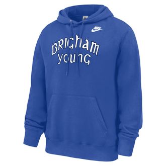 Nike BYU Cougars Club Nike Mens Football Fleece Pullover Hoodie in Blue | M31233P394BGYU-RYL