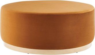 ModWay Tilden Large 38 Round Boucle Upholstered Ottoman
