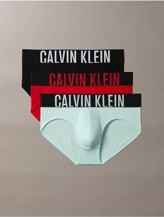 Calvin Klein Mens Intense Power Micro 3-Pack Hip Brief - Multi - XL