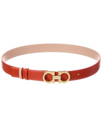 Ferragamo Gancini Reversible & Adjustable Leather Belt