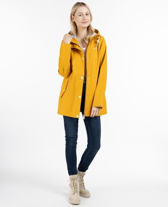 Ice Bound Regenjas stadsregen Dames mosterd