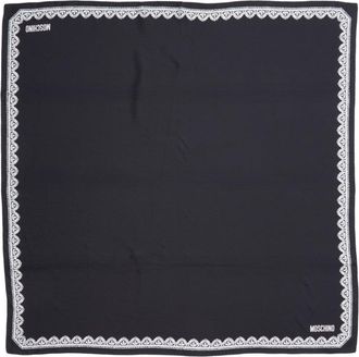 Moschino Silk Scarf With Lace Pattern