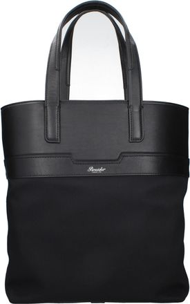 Pineider Herrens Umh&auml;ngetaschen aus schwarzem Stoff