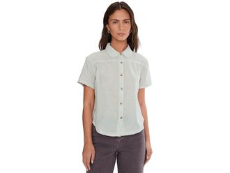 Toad&Co Holly Shirt Womens Clothing Dusk Blue Pattern : SM, Cotton