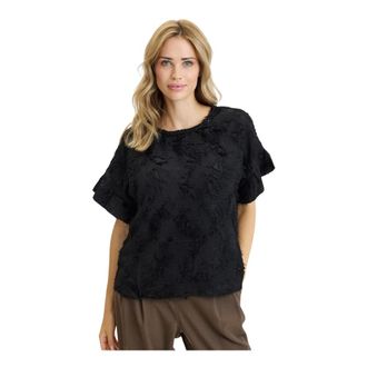 In Front Bluse - - Blouses & Shirts - Donna - Nero - S