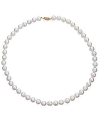Belpearl Belpearl 14K 8-7.5Mm Akoya Pearl Necklace