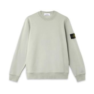 Stone Island Sweatshirts, male, Green, 2XL, Cotton Fleece Sweatshirt