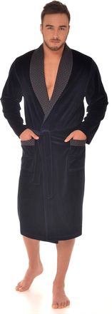 OEM Re-103 Bata De Ba&ntilde;o Para Hombre - Color: Azul Marino C0 - Talla: L