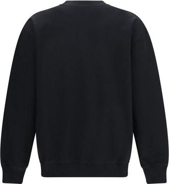 Balmain Mens Black Cotton Sweatshirt Clothing