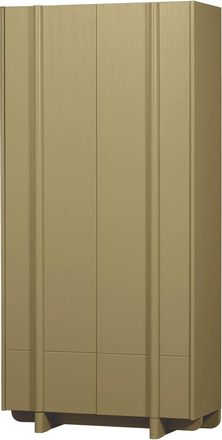 De Eekhoorn 2-türiger Design Aufbewahrungsschrank Bassou aus nachhaltigem Massivholz, Moos matt