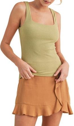 Wishlist Textured Knit Tank Top in Olive at Nordstrom Rack, Size Medium