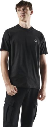 Mastrum T-Shirts, male, Black, Size: S Icon Tee Black Short Sleeve Cotton