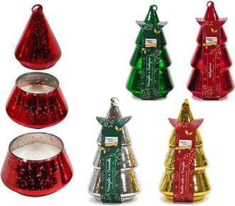 Trade Shop Trade Shop - Vela Perfumada En Forma De &Aacute;rbol De Navidad De 150 G. Decoraci&oacute;n Navide&ntilde;a H16.5x&oslash;8.5cm