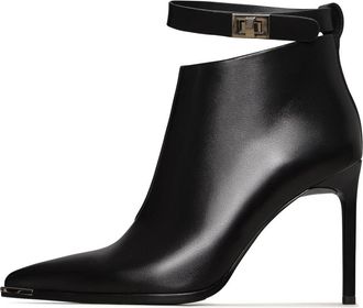 Cesare Gaspari Midnight Charm Stiletto Laarzen - Zwart - Dames - Laarzen met Hak - Zwart - 40 EU - Leer - Schoenen