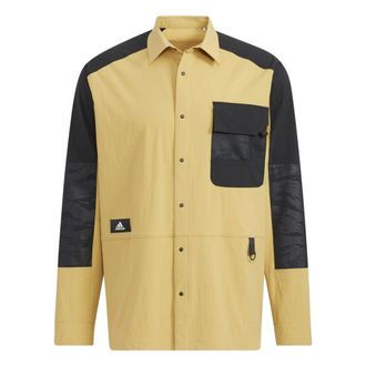 adidas Sport Jacket Asia Sizing Yellow Black HE5263