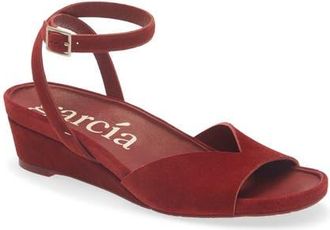 Pedro Garcia Wamika Leather Wedge Sandal in Chili Castoro at Nordstrom, Size 38.5