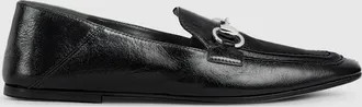 Gucci Womens Gucci Jordaan Soft Loafer, Black, Leather