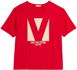 Valentino Garavani Logo-Print T-Shirt - Mens - Cotton